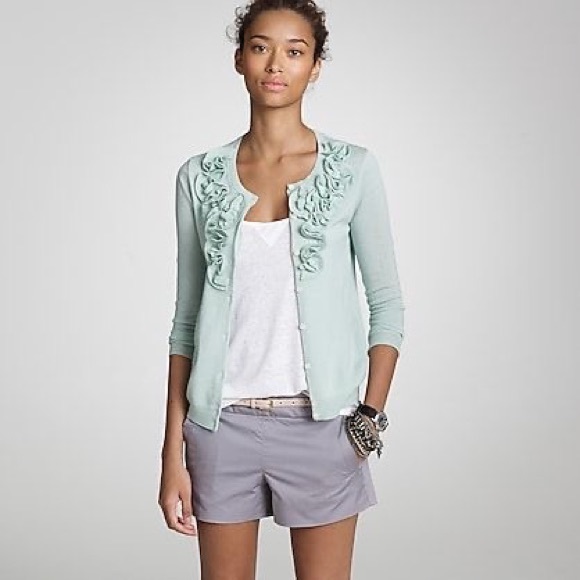 J. Crew Factory | Ruffled Celosia Cardigan Sweater - Picture 7 of 7